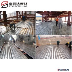 郑州钢结构楼承板 TD4-80钢筋桁架楼承板图片